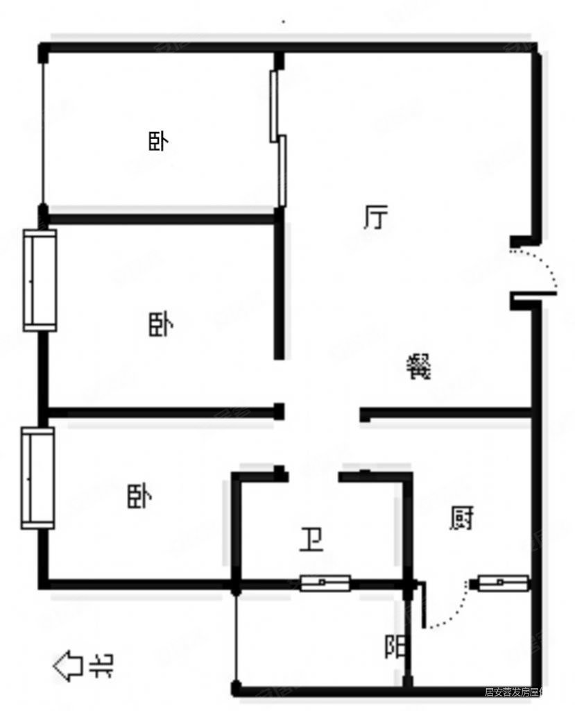 誉府仕家套二带大阳台自住精装家具家电齐全