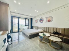 首创禧悦山海天舒式2.42.1超大床带露台海景公寓