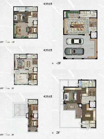 万科观贤别墅 东南端户 155墅 5层 买房3000