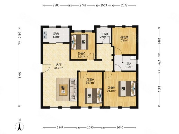 格调绮园医疗配套成熟近地铁南北通透满五