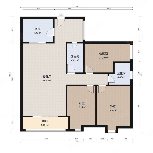 香港城2期 朝南大3房 优小 精装修 南北通透 电梯房 急售