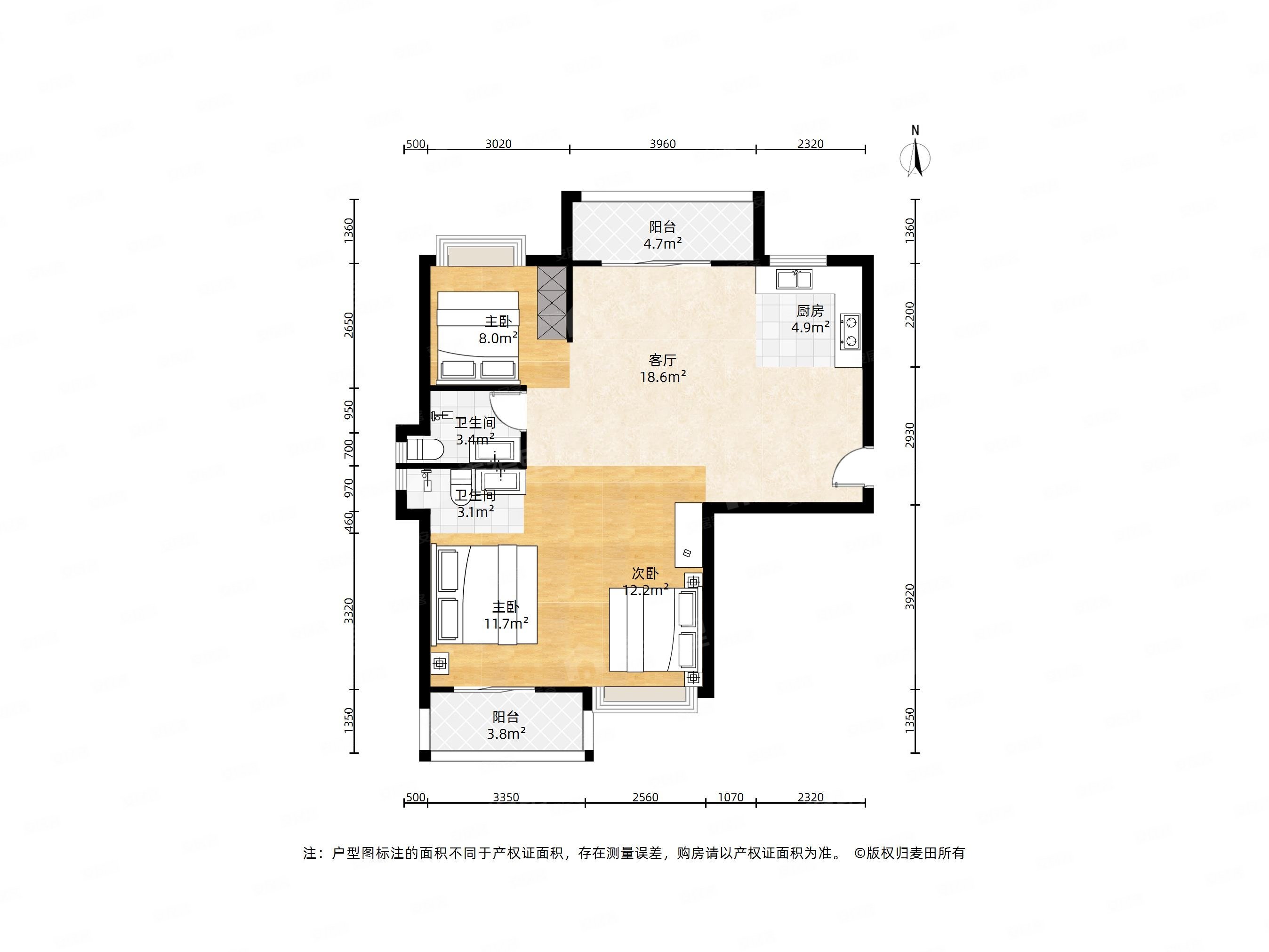奥体板块霞镜新城人车分流端头大三房纯毛坯