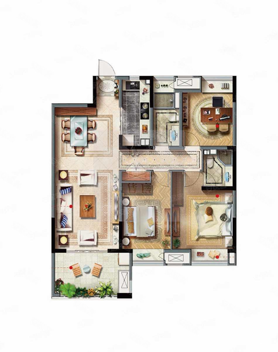 和风雅颂 近医院 双卫生间 装修好 商品住宅 带电梯