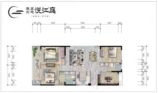 金山花苑3室2厅2卫127㎡南北72万