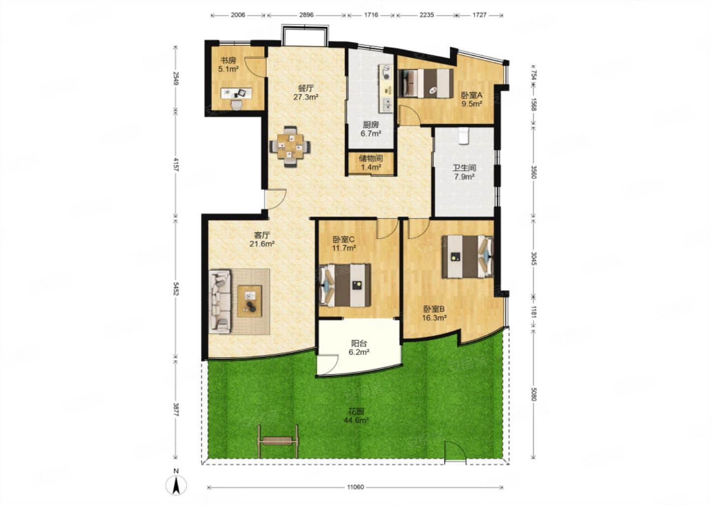 医疗配套成熟 高绿化 正南朝向 电梯房 满五 商品房,东方城拂晓园二手