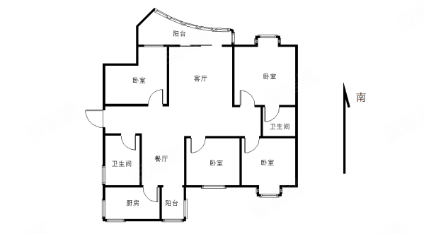 奥都花城西育才梅岭邗实 4楼精装两房南北通透 京华城明月湖