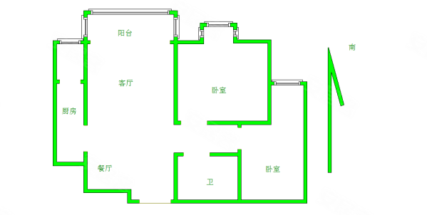 岳阳里(滨海)2室2厅1卫104㎡南150万