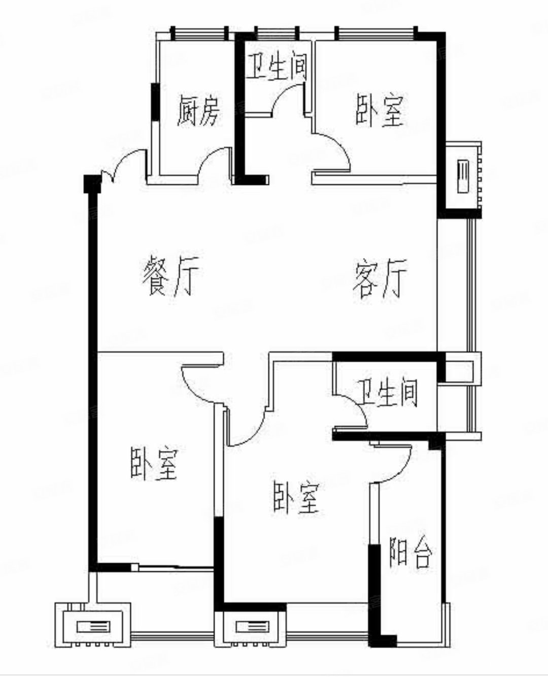 毛坯价急卖带车位汉润府142平装修未住老证关门卖