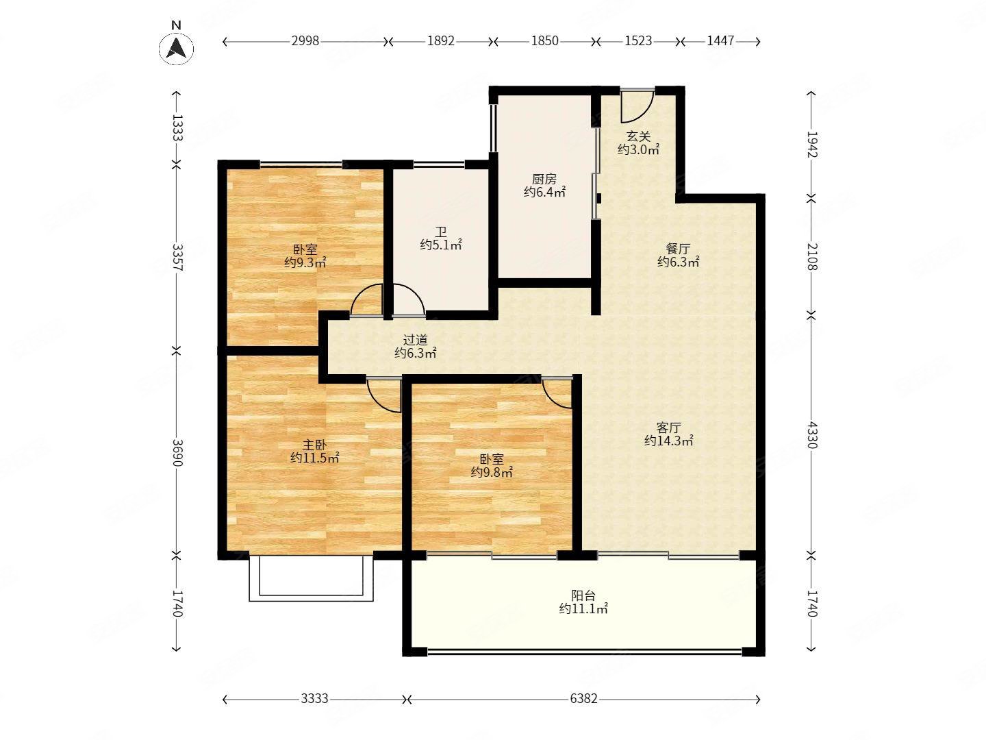 美的翰林府二手房,159万,3室2厅,1卫,103平米-常州安居客