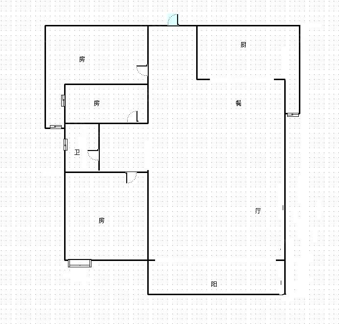 翠谷2室2厅1卫90.29㎡南北41万