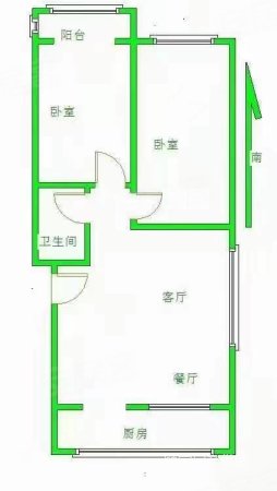 开发区小区2室2厅1卫60㎡南北28.8万