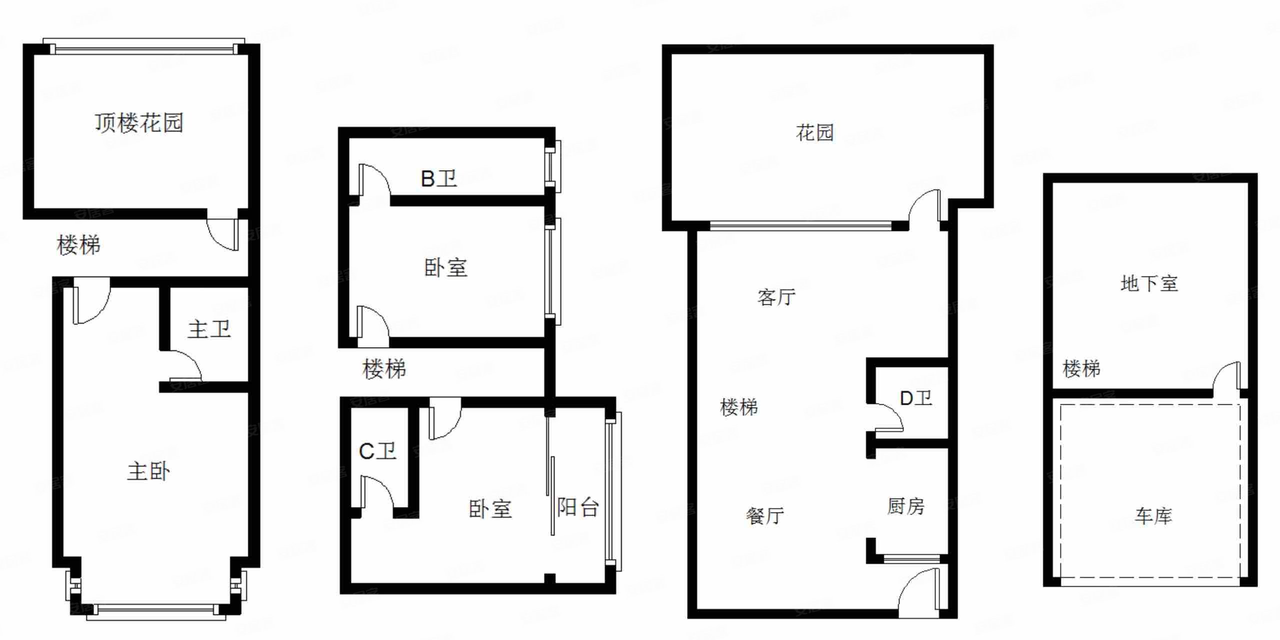 东山国际新城G区4室2厅4卫205.5㎡东南350万