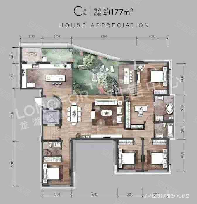480万 清水,龙湖九里揽境二手房,480万,4室2厅,2卫,224平米-重庆安居