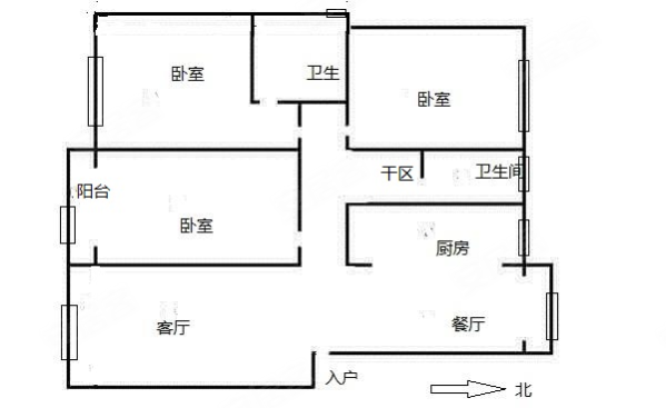 华安金河湾(1-2期3室2厅2卫143㎡南89万