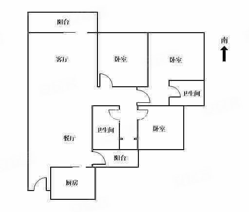 华发又一城(二三四六期)3室2厅2卫98㎡南117万