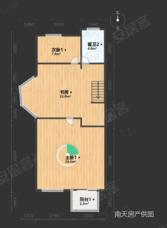 清泉花园(别墅)4室2厅3卫197.01㎡南630万