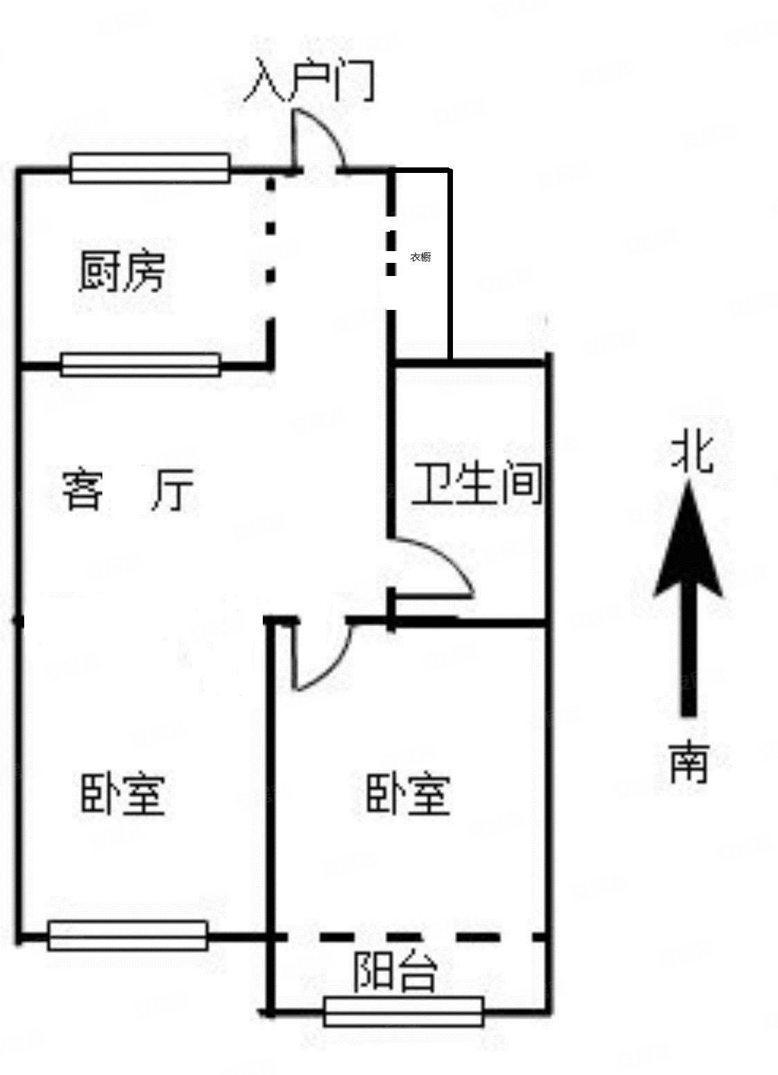 多套只要3万住万家福超市隔壁88平两室朝阳精装未住带家具家电