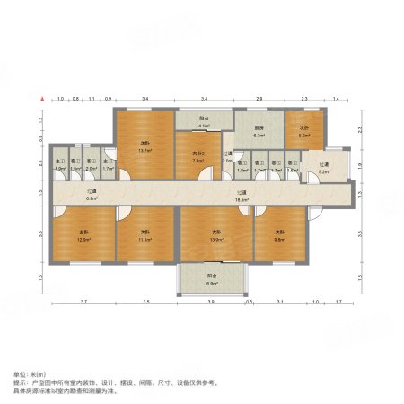 保利华都4室2厅2卫148.78㎡南北301万