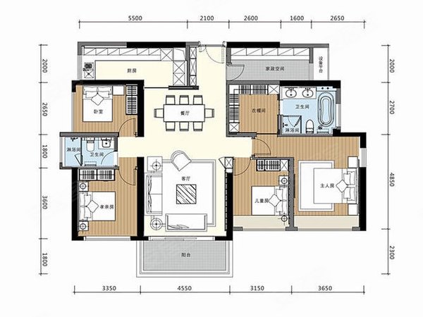 深圳南山大学城宝能城花园(东区)宝能城花园,135平4房,双龙抱珠,朝南