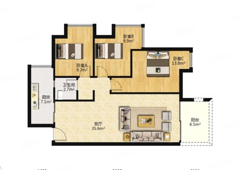 必看好房明信仕林府小三房满五电梯房商圈成熟有钥匙