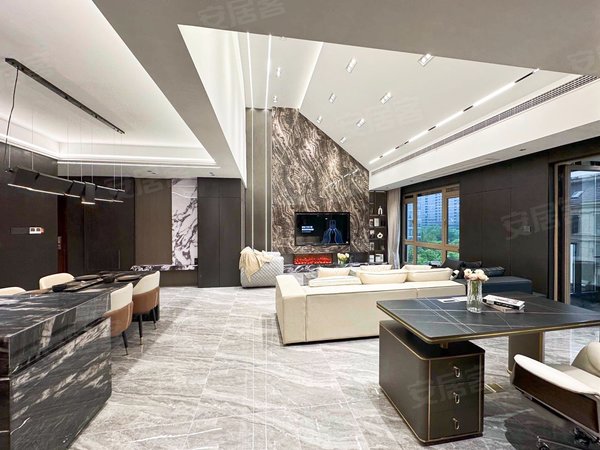 蠡湖香樟园,豪装法式洋房四房,挑高客厅,现代轻奢风出租房源真实图片