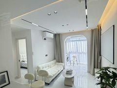 临海古城崇和门广场市中心豪华装修奶油风！一室一厅 可月付 近银泰城 朗成大时代出租房源真实图片