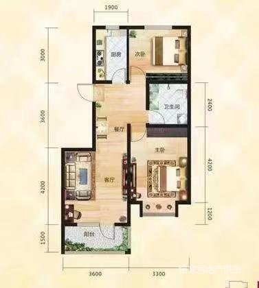 紫怡花园2室1厅1卫89㎡南北25万