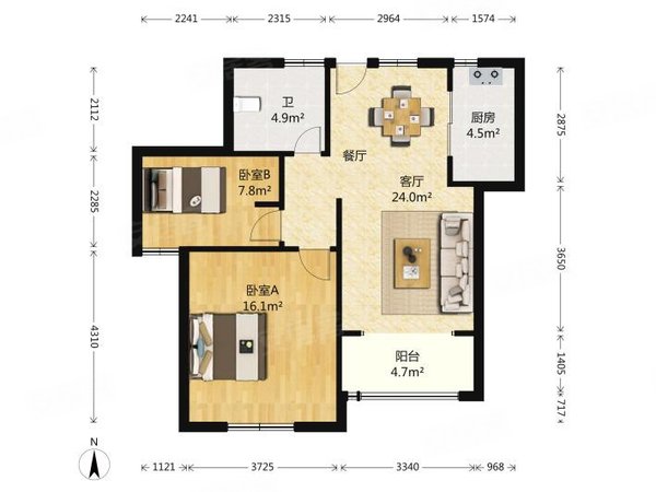 宁波镇海骆驼东邑锦苑东邑锦苑 2室   家电不齐全  现有家电冰箱洗衣