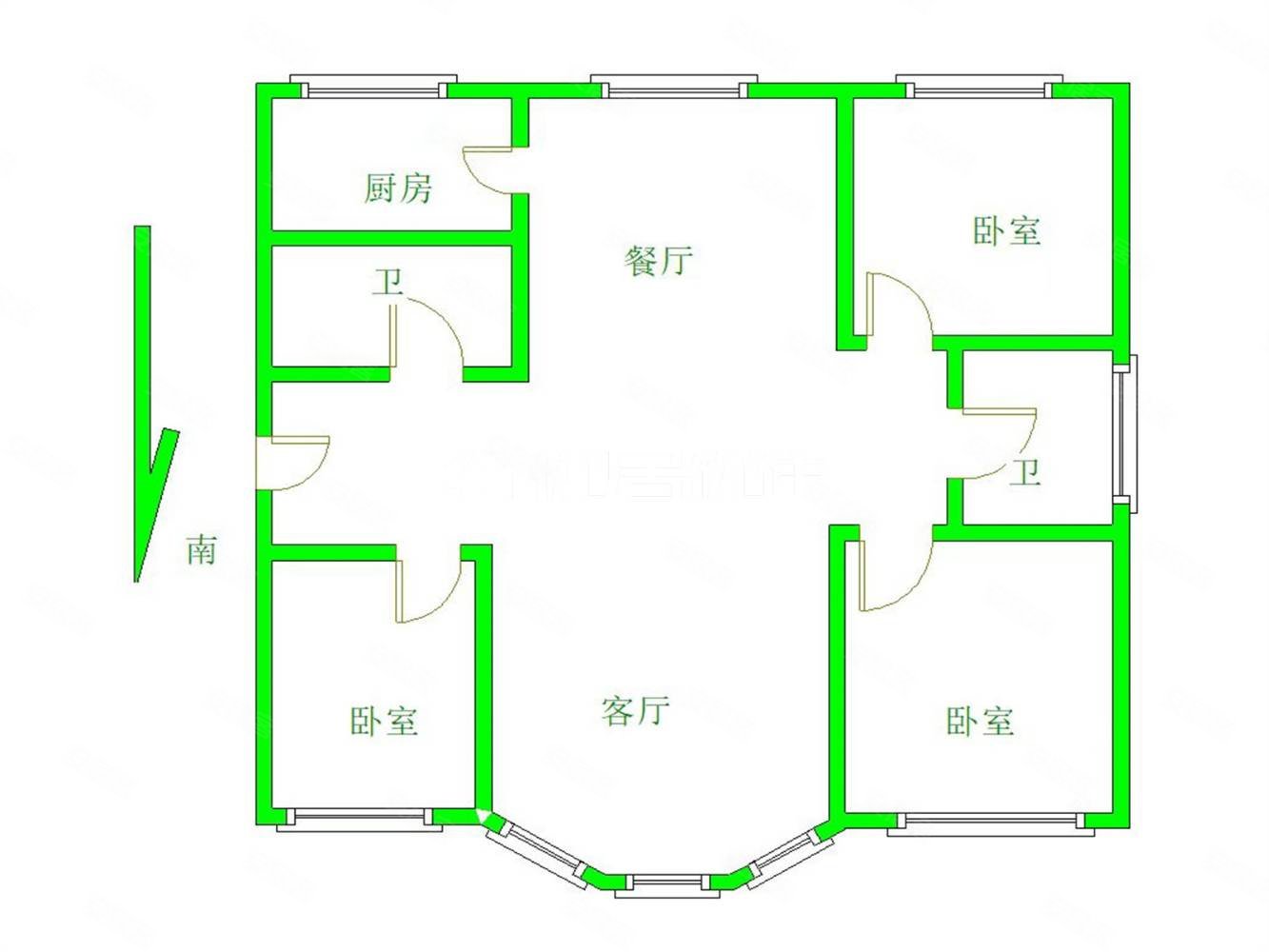 金桥日报社闻都新苑双阳飞机户型步梯三楼支持贷款