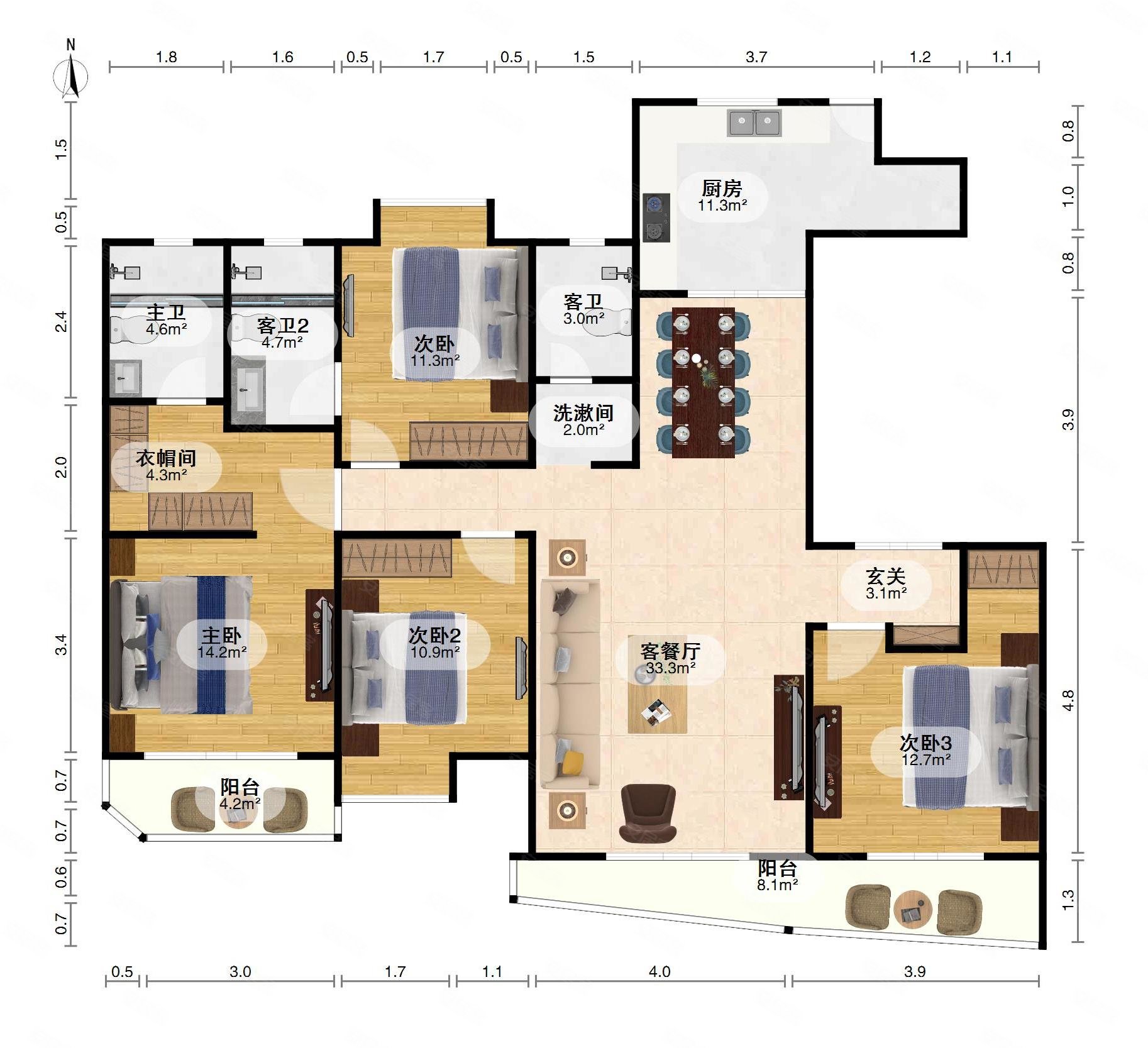 纽宾凯国际社区锦城临地铁带电梯近医院南北通透
