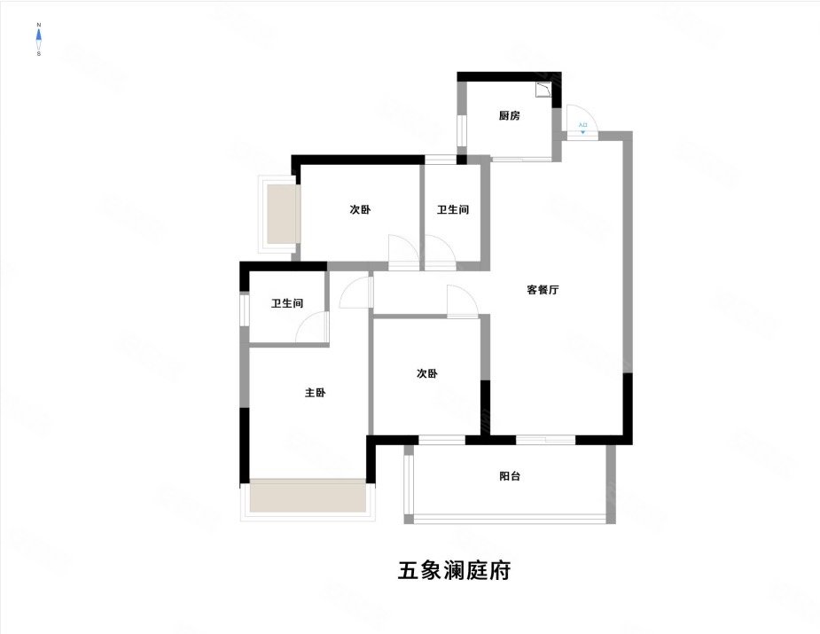 五象湖五象澜庭府精装三房出售100万满2近地铁