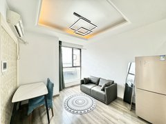 杭州钱塘下沙江滨实拍!下沙江滨世茂广场朝南一室民用电近三花!新加坡元创大学城出租房源真实图片