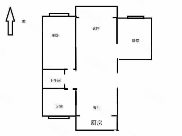 凤凰翰林别院3室2厅1卫126㎡南73万