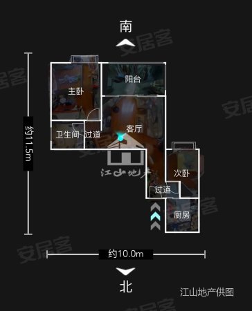 天赐良园2室1厅1卫68.5㎡南89万