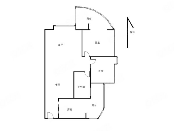遂宁船山遂宁花园佳和北城实验学校附近佳和北城2室 客厅卧室有空调 拎包入住出租房源真实图片
