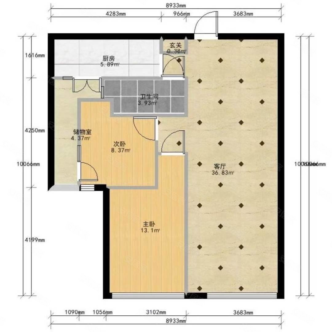 华润悦府2室1厅1卫110.65㎡南180万