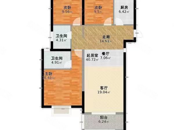 沈阳和平三好街冠芳园盛京医院 展览馆 万象汇 冠芳园小区 朝南主卧