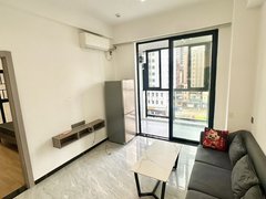 深圳宝安坪洲1号线坪洲地铁站 独栋河景一房一厅燃气做饭 玄关难得空出出租房源真实图片