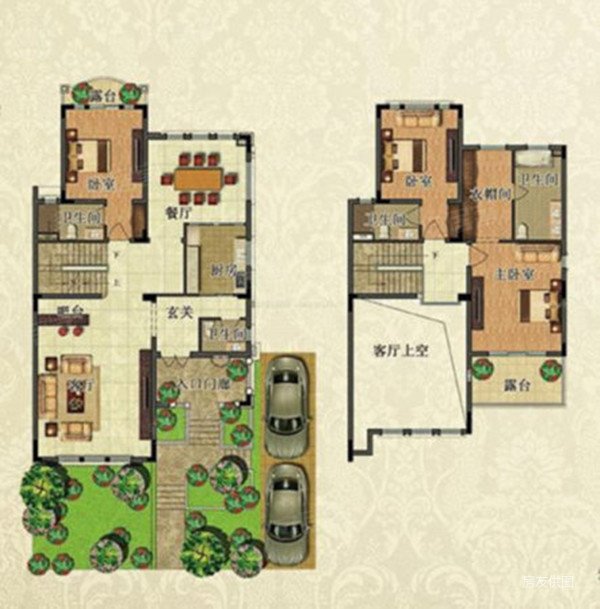 融创玖溪桃花源3室2厅3卫130㎡南328万