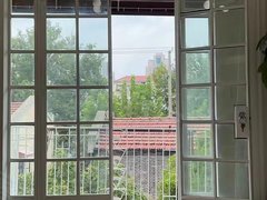 上海徐汇肇嘉浜路站梧桐区永康路洋房两房，全屋老钢窗带外阳台，推窗见绿随时看房出租房源真实图片