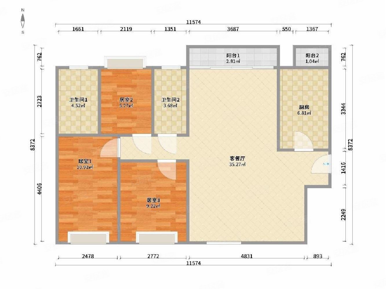紫荆花园翰林雅苑满五带车位诚心出售看房方便