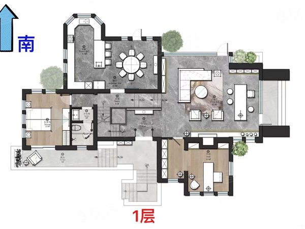 上海青浦徐泾观庭虹桥徐泾必看的一套独栋别墅,500万的全新装修,可停4