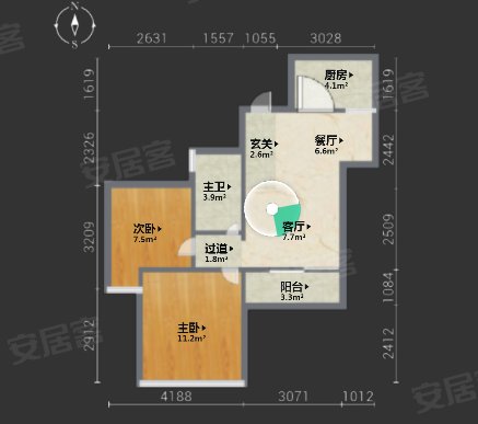 【多图】百丽名苑,观澜租房,龙华观澜百丽名苑富士康南门 精装两房带