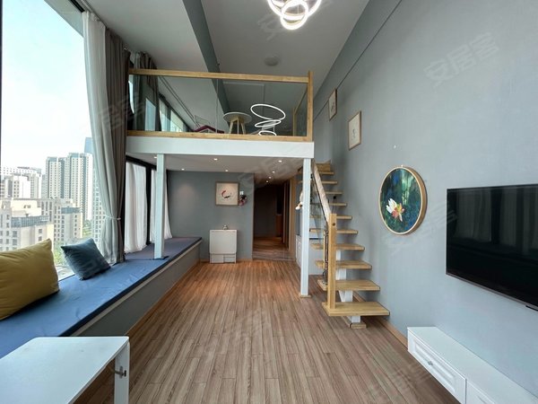 济南历下cbd万科大都会(商住楼)4.5米层高复式!