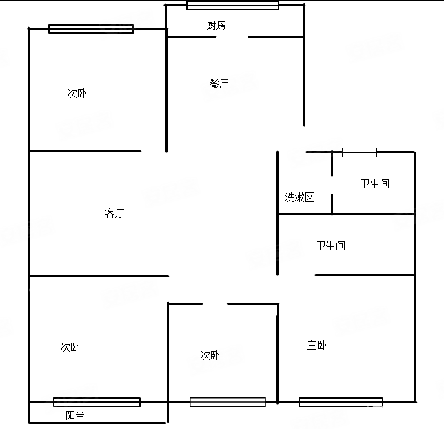 中利佳园4室2厅2卫141.02㎡南北275万