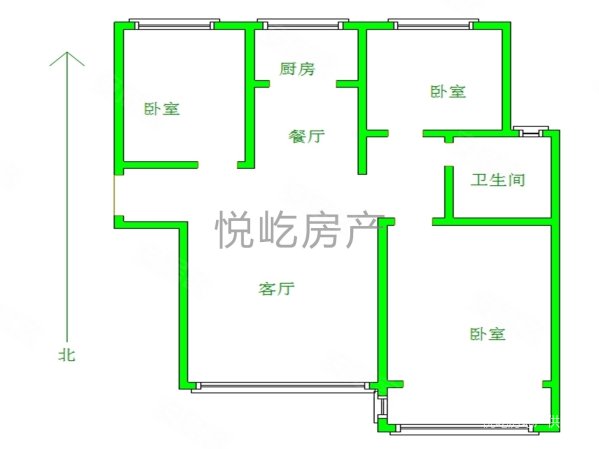 金屋秦皇半岛(二区)3室2厅1卫116㎡南北129.8万