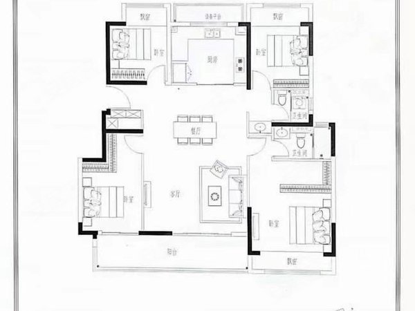 苏州太仓娄东太仓院子天镜湖旁太仓院子四房中央空调和地暖没有住过人