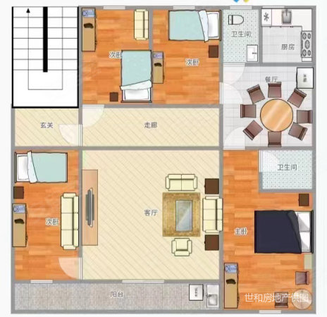 水务小区6室2厅4卫272㎡东西150万