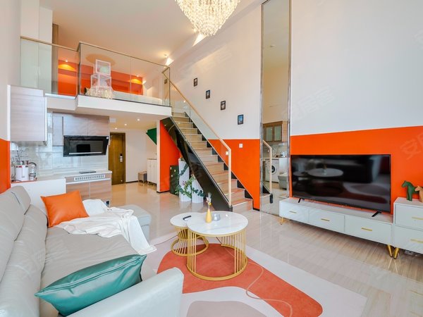 青岛黄岛薛家岛恒大金沙滩(商住楼)恒大金沙滩公寓 loft 拎包入住