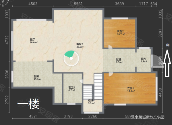 黄金海岸别墅5室3厅3卫297㎡南北1650万